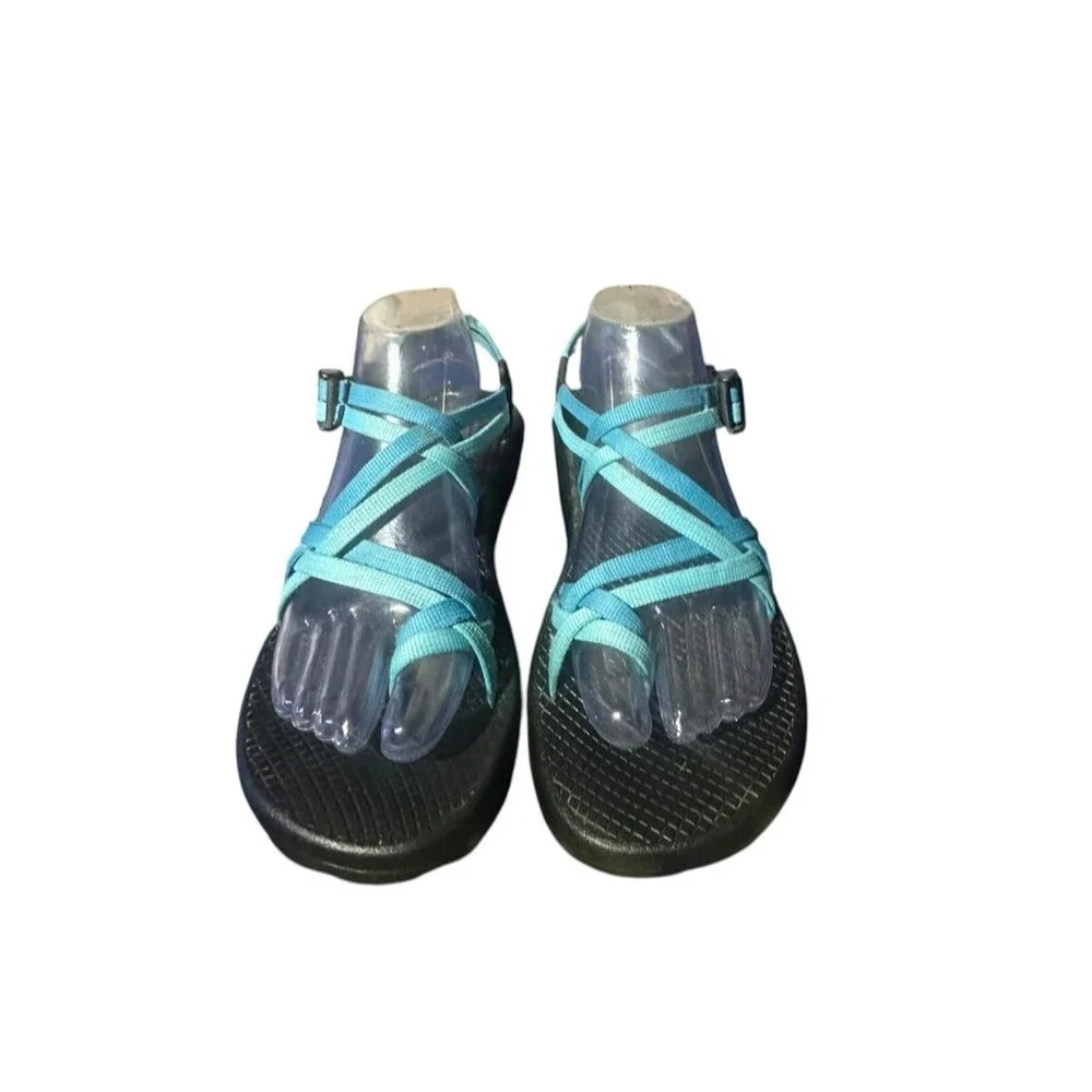 Chaco ZX/2 Classic Sandals Vibram Sole Women’s Sz W8 Blue Boho Summer Outdoor